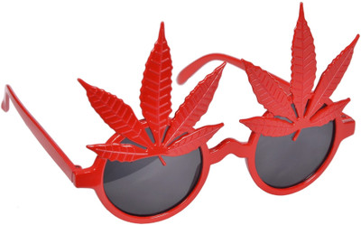 

Atpata Funky Weed Red Goggle Party Mask(Red, Pack of 1)