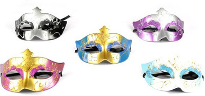 

Funcart Glittery Eye Party Mask(Multicolor, Pack of 5)