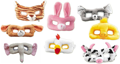 

Party Anthem Animals Shape Soft Masks - Pack of 8 Animals Party Mask(Multicolor, Pack of 8)