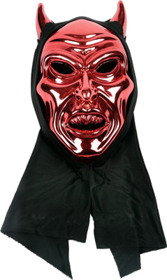

Funcart Red Devil Face With Horns Party Mask(Red, Pack of 1)