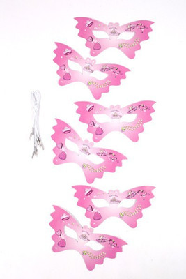 

Funcart Birthday Princess Party Mask(Pink, Pack of 6)