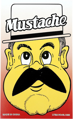 

Funcart Single Stick On Moustache Design 7 Party Mask(Black, Pack of 1)
