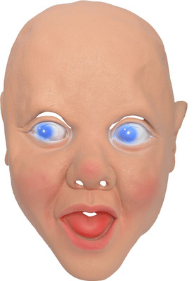 

Tootpado Realistic Latex Rubber Adult Size - Baby 1a174 - Horror Halloween Ghost Scary Full Face Cosplay Costumes supplies Creepy Zombie Party Mask(Multicolor, Pack of 1)