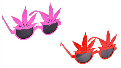 

Atpata Funky Weed RD PK (Goggles) Party Mask(Multicolor, Pack of 2)
