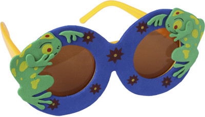 

Atpata Funky Spotted Frog Mini Goggle (For Kids Only) Party Mask(Blue, Pack of 1)