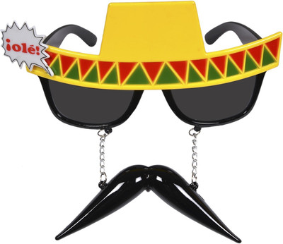 

Atpata Funky Male Mustache Goggle Party Mask(Yellow, Pack of 1)