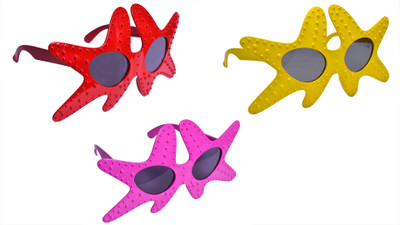 

Atpata Funky Star Fish (Goggles) Party Mask(Multicolor, Pack of 3)