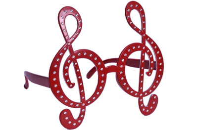 

Atpata Funky Diamond Music (Goggle) Party Mask(Red, Pack of 1)