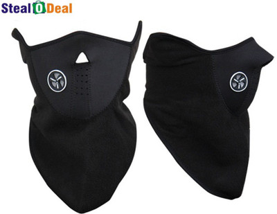 

Stealodeal Black Bike Face Mask for Men & Women(Size: Free, Balaclava)