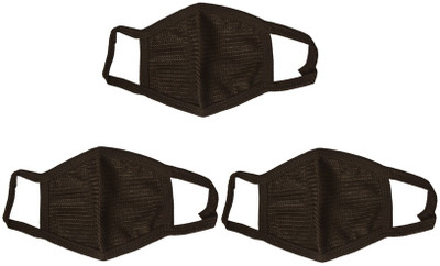 

Highlight 3 Face Mouth Nose Anti-pollution Mask(Black, Pack of 3)