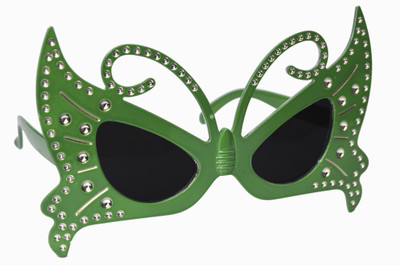

Atpata Funky Diamond Butterfly (Goggle) Party Mask(Green, Pack of 1)