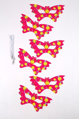 

Funcart Smiley Theme Party Eye Party Mask(Red, Pack of 6)