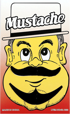 

Funcart Single Stick On Moustache With Beard Design 2 Party Mask(Black, Pack of 1)