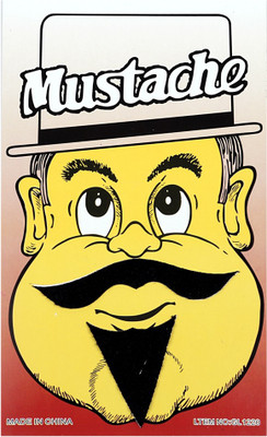 

Funcart Single Stick On Moustache With Beard Design 3 Party Mask(Black, Pack of 1)