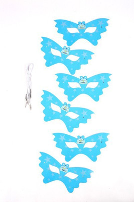 

Funcart Prince Crown Theme Eye Party Mask(Blue, Pack of 6)