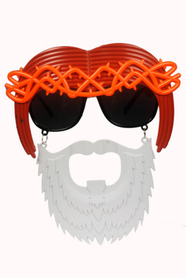 

Atpata Funky Hippi White Beard Party Mask(White, Pack of 1)