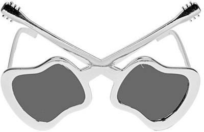 

Funcart Guitar Shaped Party Mask(Silver, Pack of 1)