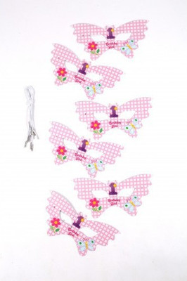 

Funcart Fun At 1 Girl Party Mask(Pink, Pack of 6)