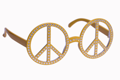 

Atpata Funky Peace Diamond (Goggle) Party Mask(Yellow, Pack of 1)