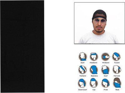 

Jazzmyride Multifunctional Headwrap or Scarf-Durag Party Mask(Black, Pack of 1)