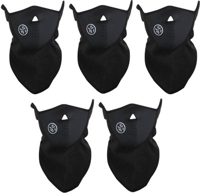 

Evana Black Bike Face Mask for Men & Women(Size: Free, Balaclava)