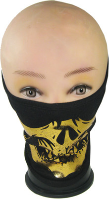 

Goodluck Stylish Anti-pollution Mask(Black, Gold, Pack of 1