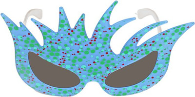 Funcart Polka Dot Cat Party Mask(Blue, Pack of 1)