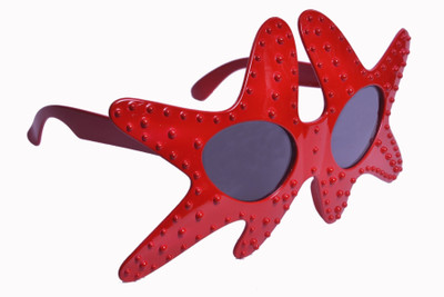 

Atpata Funky Star Fish (Goggle) Party Mask(Red, Pack of 1)