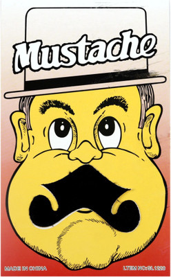 

Funcart Single Stick On Moustache Design 3 Party Mask(Black, Pack of 1)