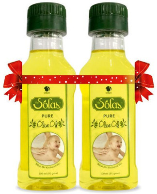 

The Solas Pure Olive Oil - 100ml (Pack of 2)(200 ml)