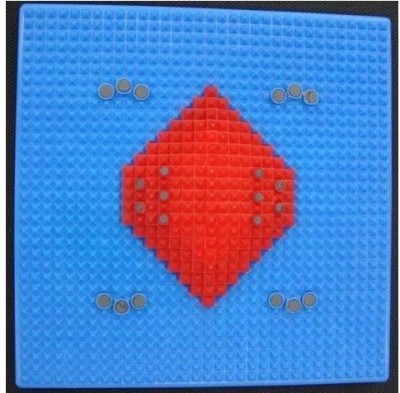 Acs Acu Acupressure New Mat Massager(Blue, Red)