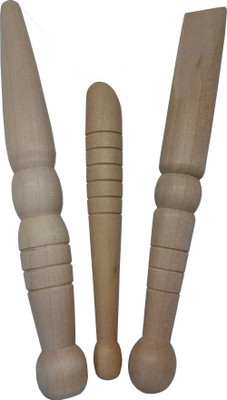 ALDOMIN Accuprassure Wooden Stick Smart Massager(Light Brown)