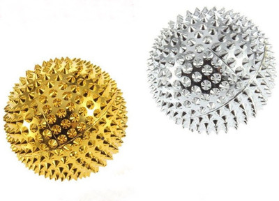 ACM ACM_021 Acupressure Magnetic Ball Set Of 2 Massager, Exercise, Magnetic Therapy Massager(Golden, Silver, Multicolor)