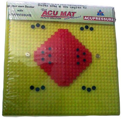 

ANCS Acupressure New With Copper Multicolor Yoga Mat, Blue;red;yellow