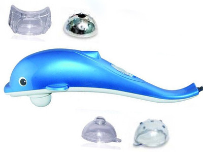 Ample Wings Portable Multi-Function Dolphin Design Hand Held Vibration, Tapping Pro, Magnetic, Far Infrared Therapy To Aid In Pain And Stress Relief Massager(Blue) available at flipkart for Rs.658