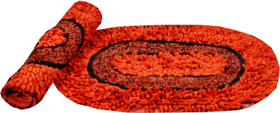 

Shamrock Cotton Door Mat(Orange, Medium)