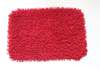 

MY HOUSE Cotton Bathroom Mat(Red, Small)