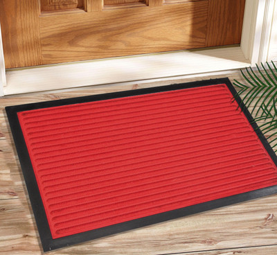 

Saral Home Coir Door Mat PP Outdoor Deocrative Heavy duty Coir Mat 40X60 Cm -1Pc(Red
