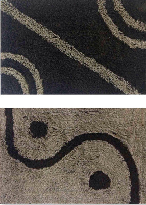 

Decor World Cotton Door Mat(Black