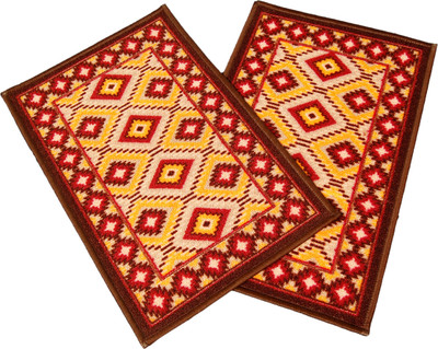 

Ritika Carpets Nylon Door Mat(Multicolor, Medium)