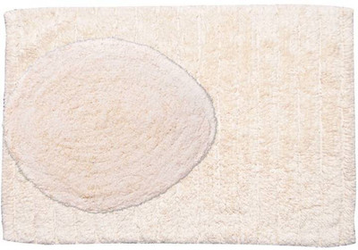

Avira Home Cotton Bath Mat Oustanding Value Ribbed Bathmat & Toilet Lid Cover(Cream