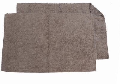 

Avira Home Cotton Bath Mat Everyday Reversible Bathmat Set Of 2(Light Brown