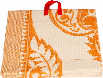 

Ritika Carpet Plastic Chatai Mat(Orange, Large)