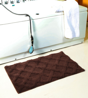 

Homefurry Cotton Bath Mat Bath Mat(Brown