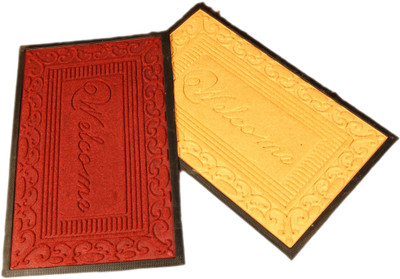 

Ritika Carpets Velvet Door Mat(Multicolor, Medium)