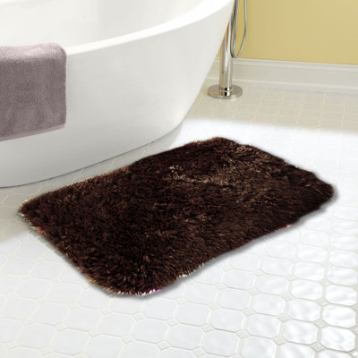 

Skipper Furnishings Polyester Bath Mat 8907107016526(Brown