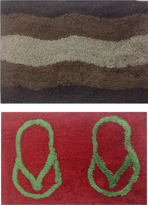 

Decor World Cotton Door Mat(Brown