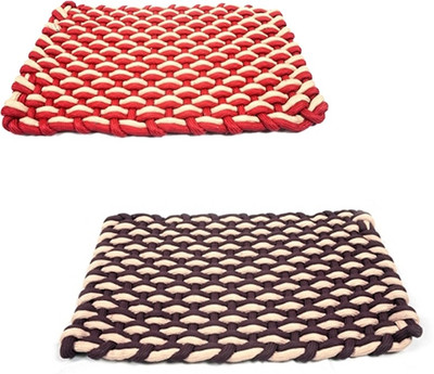 

Creative Homes Cotton Door Mat(Multicolor