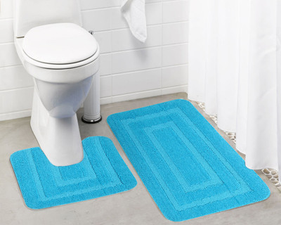 

Lushomes Microfiber Bath Mat Anti Rubber Coated(Green