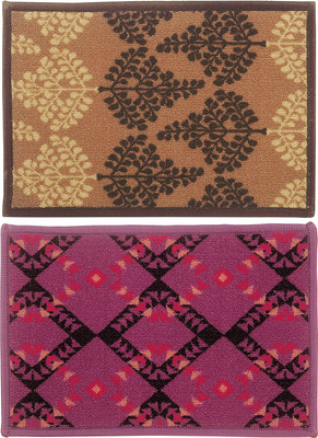 

BIANCA Nylon Door Mat(Brown, Purple, Medium)